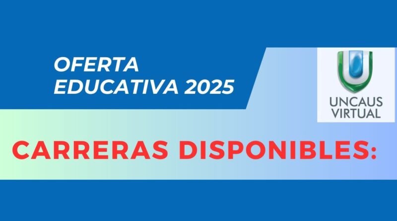 Inscripción a Carreras de la UNCAUS hasta el 11 de diciembre