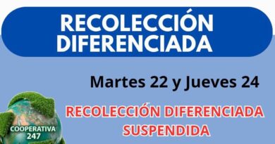Suspendida esta semana la Recolección Diferenciada de Residuos