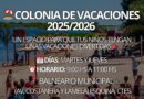 Colonia Municipal de Vacaciones 2025/2026