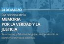 24 de Marzo | Día Nacional de la Memoria por la Verdad y la Justicia