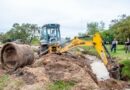 Continúan los trabajos intensivos de canalización y desagües