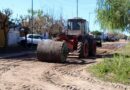 Trabajos con Rodillo Compactador sobre calle Los Aromos y Primera Junta | Precaución al circular