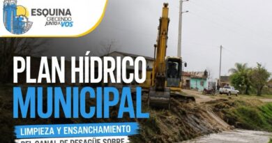 Limpieza y ensanchamiento del canal de desagüe sobre calle Sargento Cabral