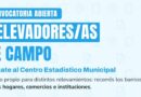 Convocatoria a Relevadores de Campo para el Centro Estadístico Municipal